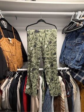 Leaf Print Pants